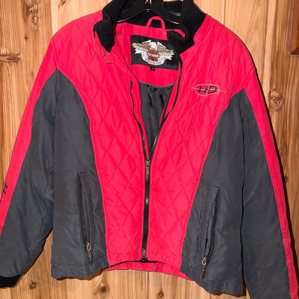 Harley-Davidson Red and Black Emblem Jacket